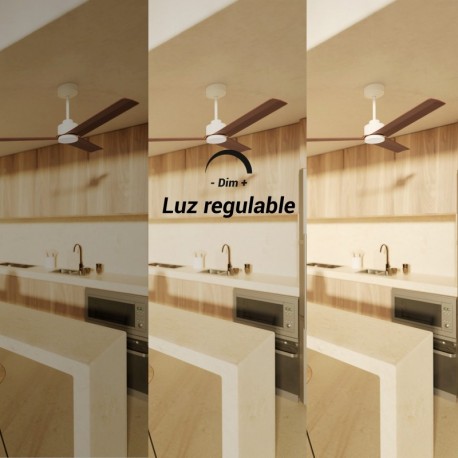 Ventilador de techo Anne con luz Blanco Sulion