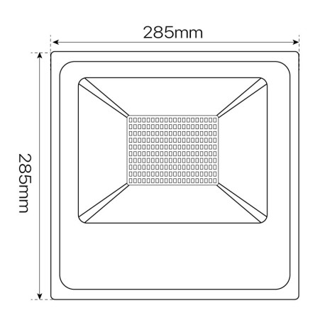 Proyector LED Fork 100w IP66 negro I-TEC