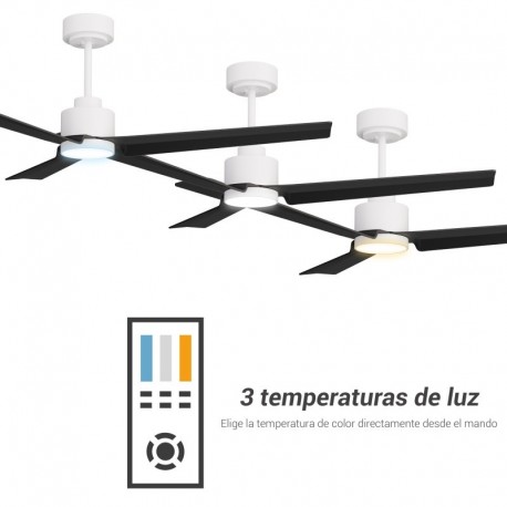 Ventilador de techo Anne con luz Blanco Sulion