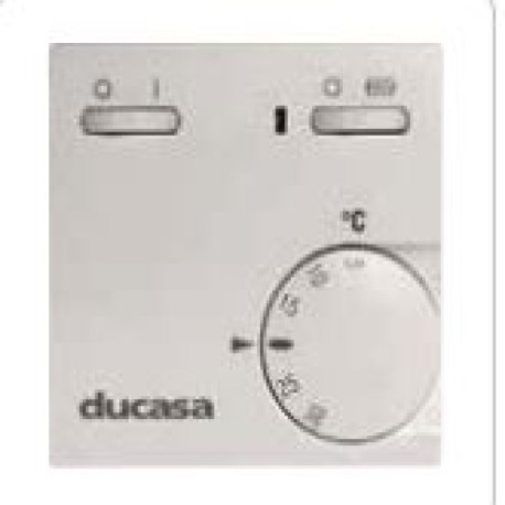 Termostato ambiente 2 interruptores: estándar+resistencia apoyo Ducasa