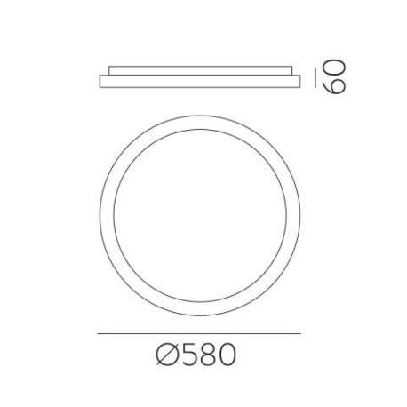 Plafón de techo Grace LED 58 cm  de ACB Iluminación