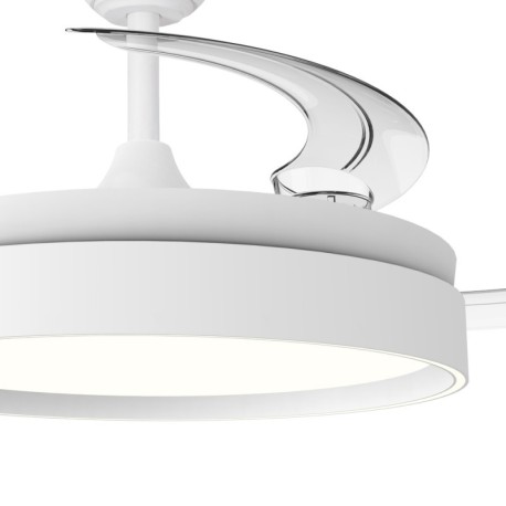 Ventilador de techo Glow Evo 60w CCT blanco CristalRecord