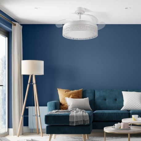 Ventilador de techo Aqua Ø107 blanco Mimotec