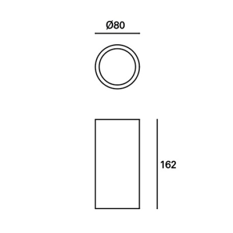 Accesorio downlight Mix frame Surface Ø80 mm Forlight