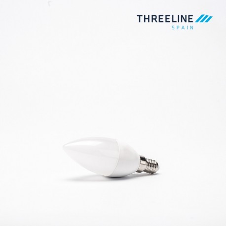 Bombilla LED Vela Zinc 7W E14 Threeline