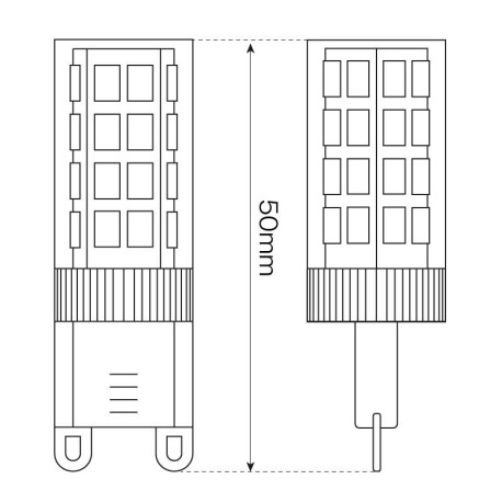 Bombilla LED G9 PLUS 4w 380 lm 220-240v I-TEC