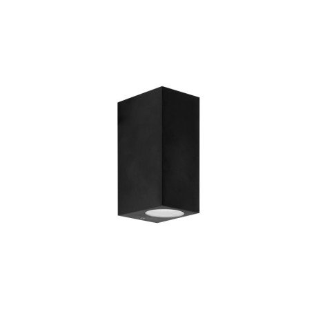 Aplique de exterior Kubo GU10 8w negro Forlight