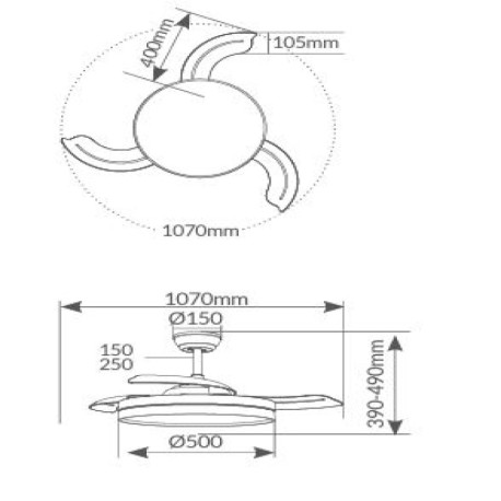 Ventilador de techo Ranta GSC