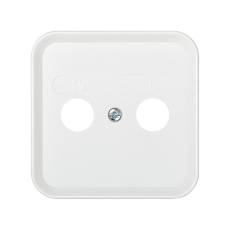 Placa tomas inductivas de R-TV blanco Simon 31