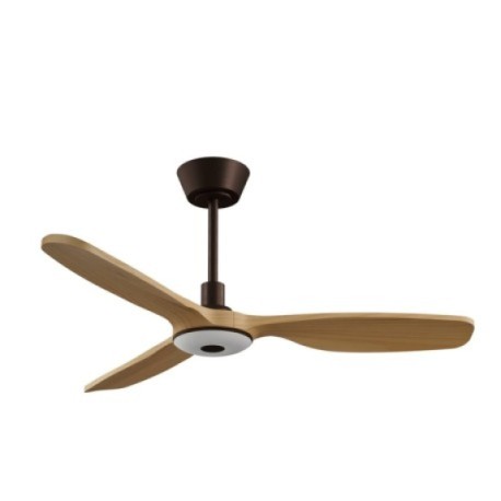 Ventilador de techo Balcony Neo marrón óxido con luz Ø142 Sulion