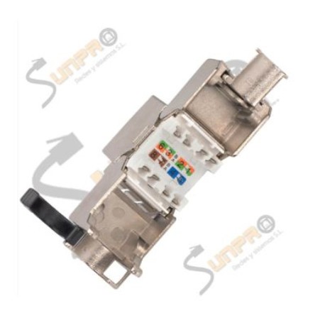 Modulo H RJ45 Cat.7/8 FTP 180º 2000 Mhz 25 Gbit Sunpro