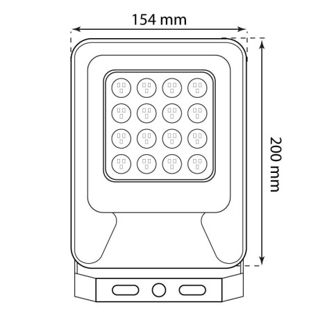 Proyector LED Mónaco 30w gris oscuro I-TEC