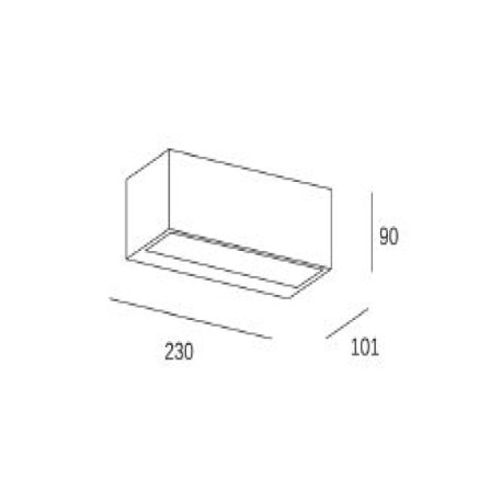 Aplique de exterior Ara Big E27 15w Forlight