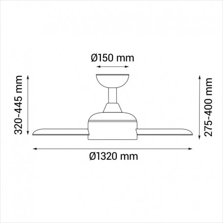 Ventilador de techo Ivy Sulion