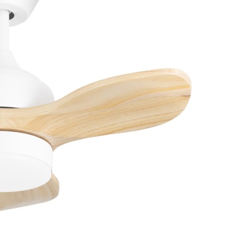 Ventilador de techo Calar S blanco/madera Forlight