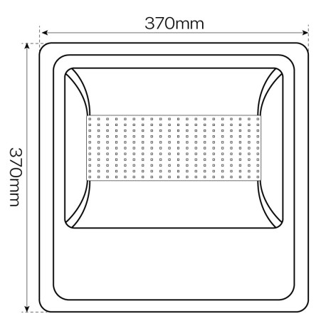 Proyector LED Fork 200w IP66 negro I-TEC