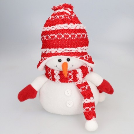 Muñeco de nieve Beira 25cm Rojo y blanco GSC