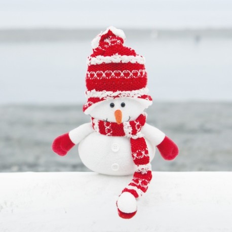 Muñeco de nieve Beira 25cm Rojo y blanco GSC