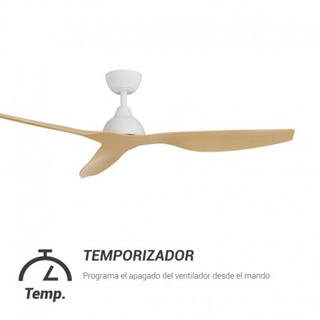 Ventilador de techo Ivy blanco/madera Sulion