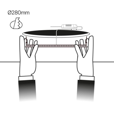 Downlight Slim empotrable redondo 24w I-TEC