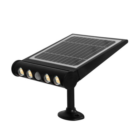 Aplique solar LED Tombua sensor movimiento/crepuscular 8W negro GSC