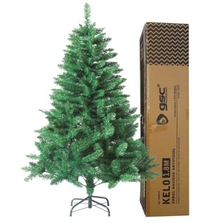Árbol de navidad artificial Kelo 1,8M verde GSC