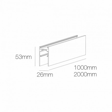 Carril magnetico superficie 48V Beneito Faure