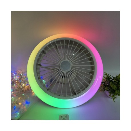 Ventilador de techo Iris con altavoz RGB 25w CCT CristalRecord