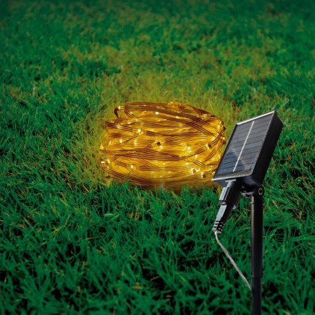 Guirnalda LED solar 10m 8 funciones GSC
