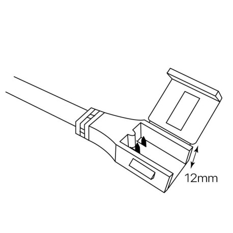 Conector con cable para tira led Lotus 230v I-TEC