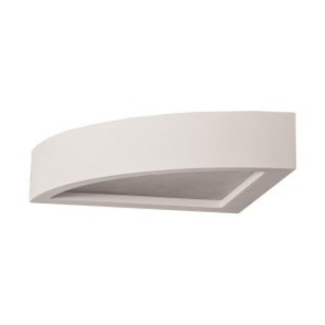 Aplique de pared de yeso plaster ovalado 90º E14 6w Aimur