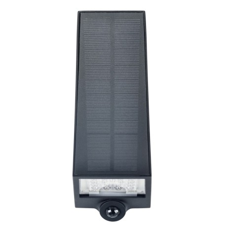 Aplique de exterior solar Olaf negro 6.5w 3000k Forlight