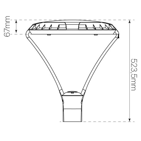 Farola LED Divo residencial 40w On-Off y programable I-TEC