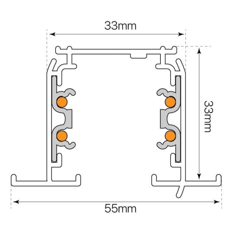 Carril Kodiak empotrar 3 metros I-TEC