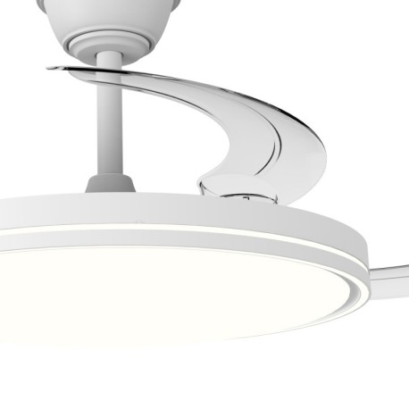 Ventilador de techo Land 60w CCT blanco CristalRecord