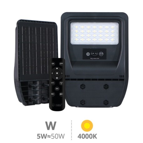 Farola solar LED Buat c/sensor movimiento y crepuscular IP65 GSC