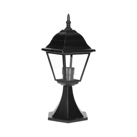 Farol de jardín Luna sobremuro E27 Negro GSC