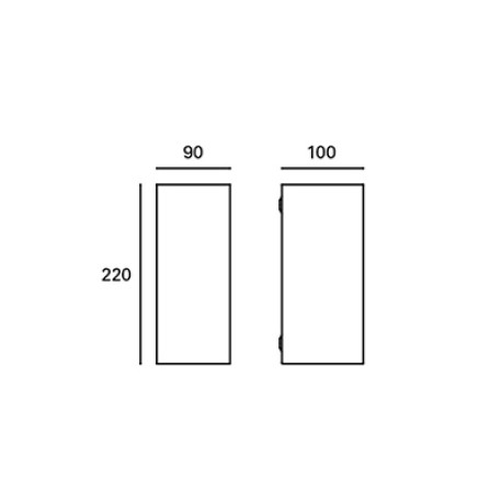 Aplique Cube Small GU10 16w Forlight