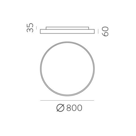 Plafón de techo Lisboa 80cm de ACB Iluminación