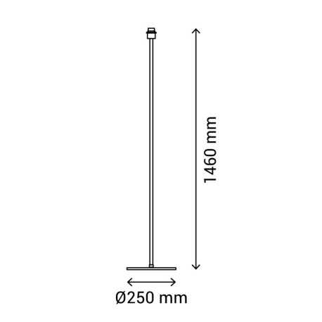 Estructura lámpara de pie Basic Sulion