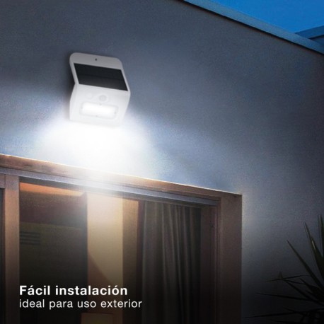 Aplique solar LED Egoda c/sensor de movimiento y crepuscular GSC