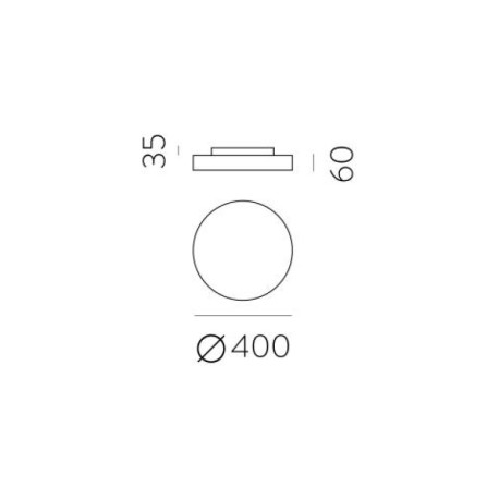 Plafón de techo Lisboa 40cm de ACB Iluminación