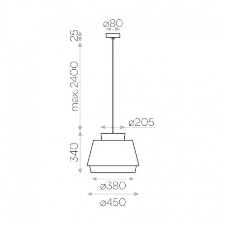 Lámpara Aspen Colgante/45 de ACB Iluminación