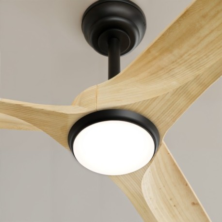 Ventilador de techo Nova XXL con luz negro Sulion