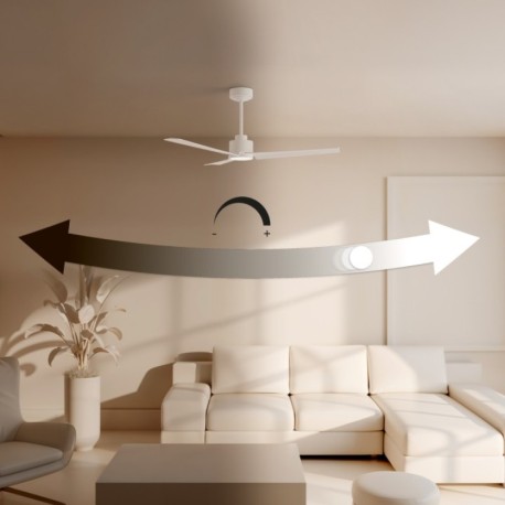 Ventilador de techo Nova XXL con luz negro Sulion