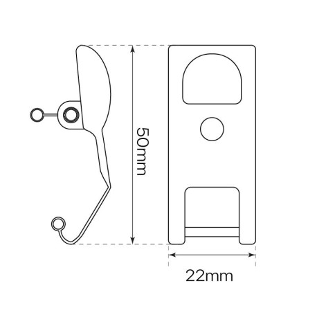 Clip de anclaje pantalla Marseille I-TEC