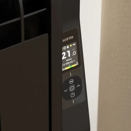 Radiador eléctrico wifi bajo consumo Kyros negro 1800w Rointe