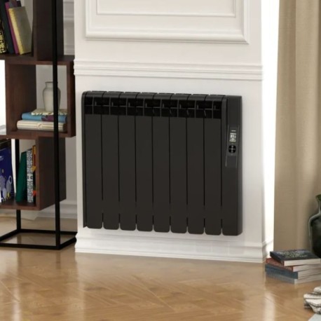 Radiador eléctrico wifi bajo consumo Kyros negro 1800w Rointe