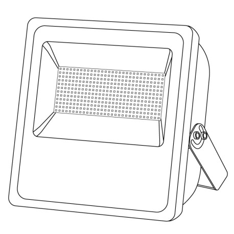 Proyector LED Fork 300w IP66 negro I-TEC