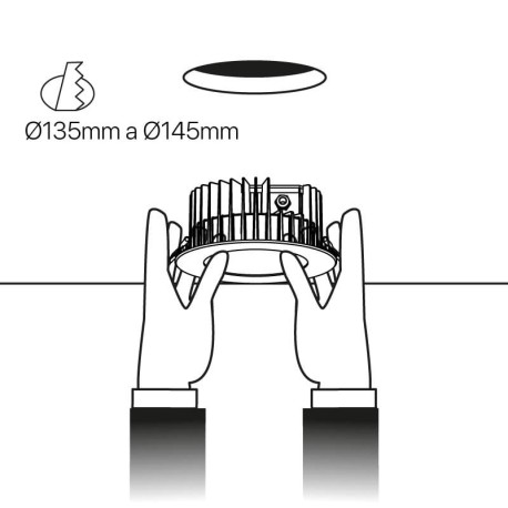 Downlight empotrable SPA 20w I-TEC